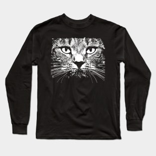 White Cat Eyes Long Sleeve T-Shirt